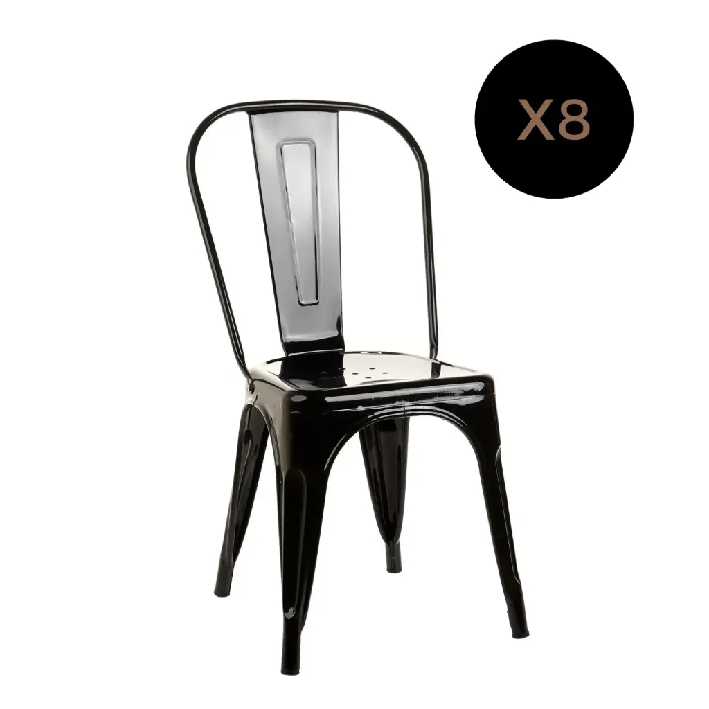 Silla Tolix de hierro x 8 unidades 