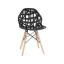 Set sillas Akron negras