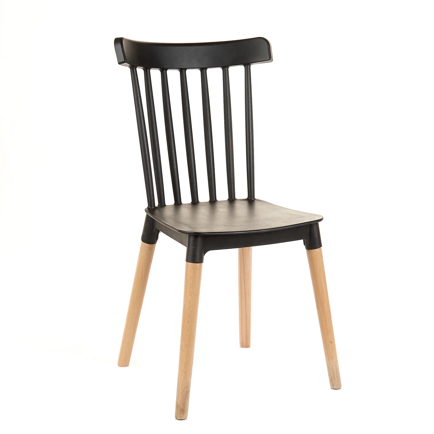 Set sillas Windsor negras