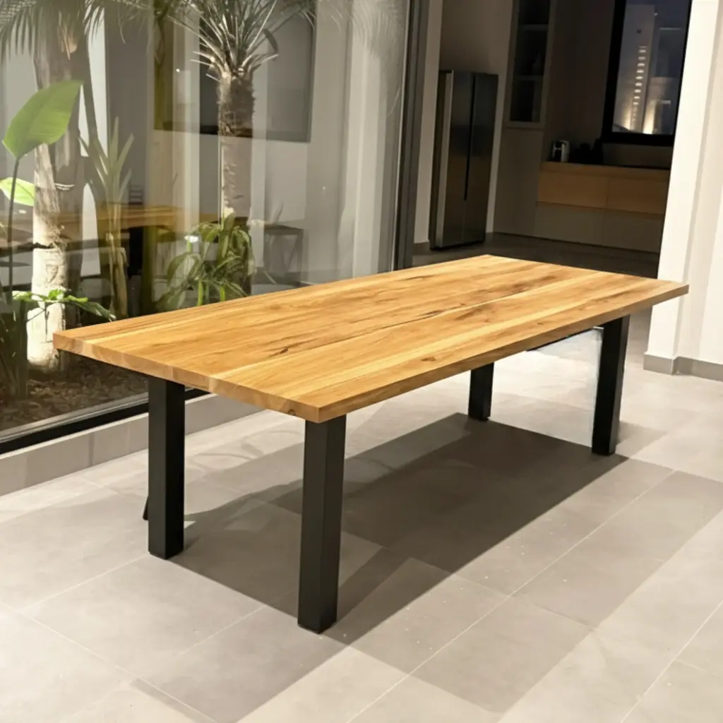Mesa Denver Petiribí XL hierro y madera