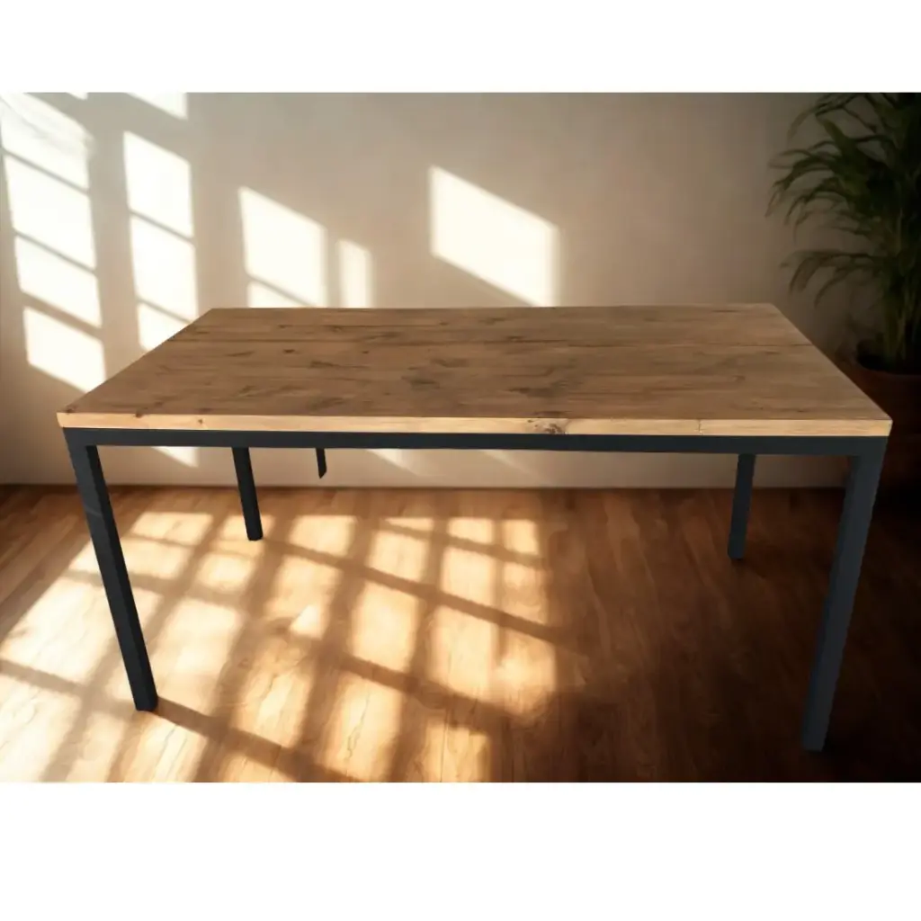 Mesa Denver hierro y madera pino