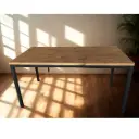 Mesa Denver hierro y madera pino