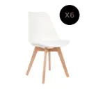 Silla Tulip blanca x 6 unidades