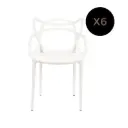 Silla Allegra blanca x 6 unidades