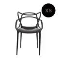 Silla Allegra negra x 8 unidades