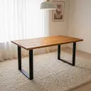 Mesa Dallas Eucalipto hierro y madera